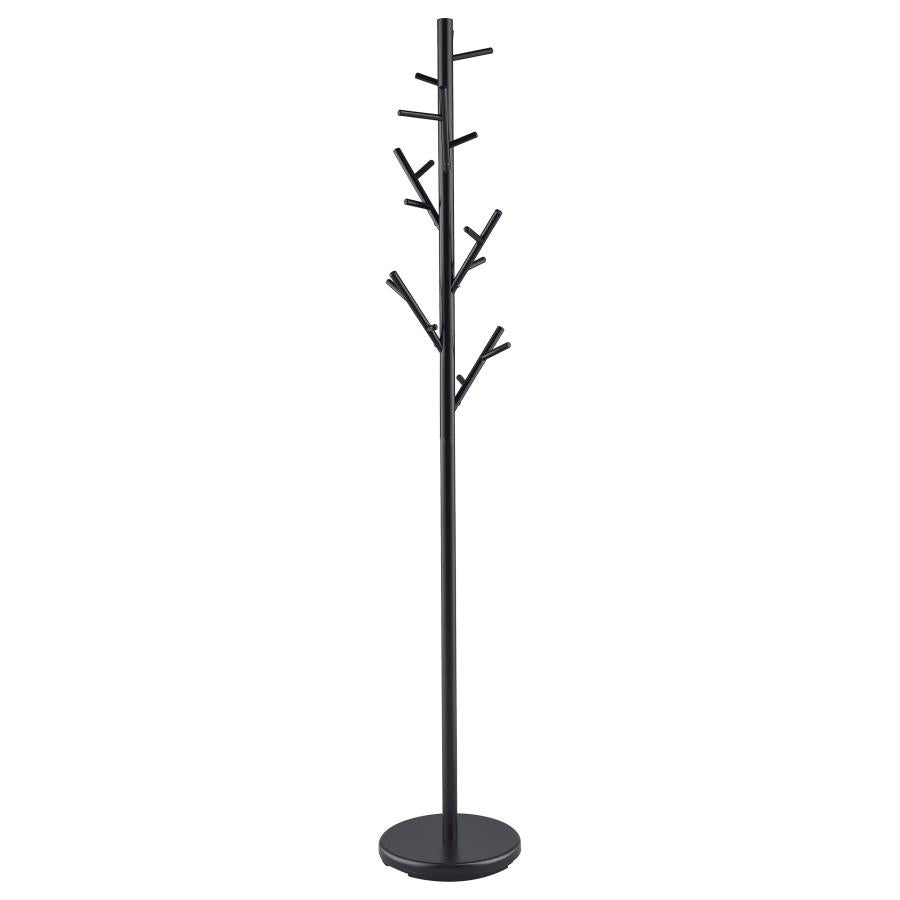 Clover 18 Hook Freestanding Metal Coat Rack Hat Hanger Black - 900897