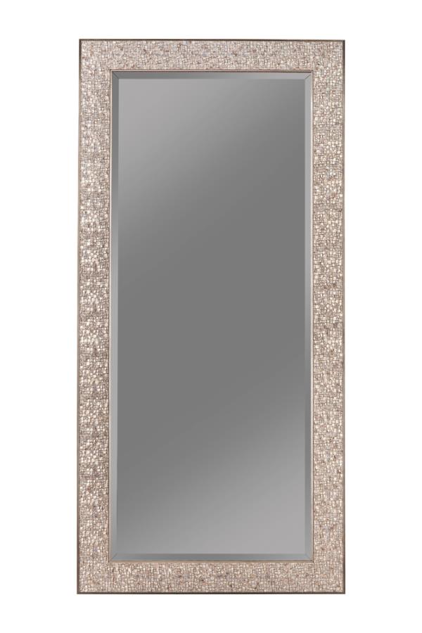 Rollins 32 x 66 Inch Rectangular Floor Mirror Silver - 901997