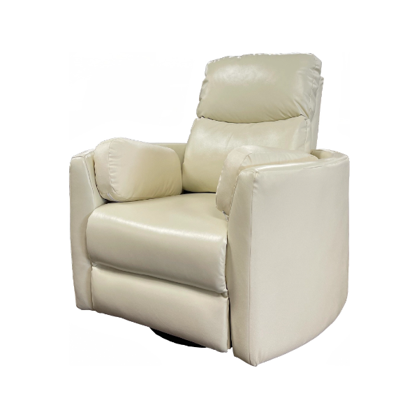 HOMECREATIVE IVORY WYATT PWR GLIDING RECLINER - HCD1257I