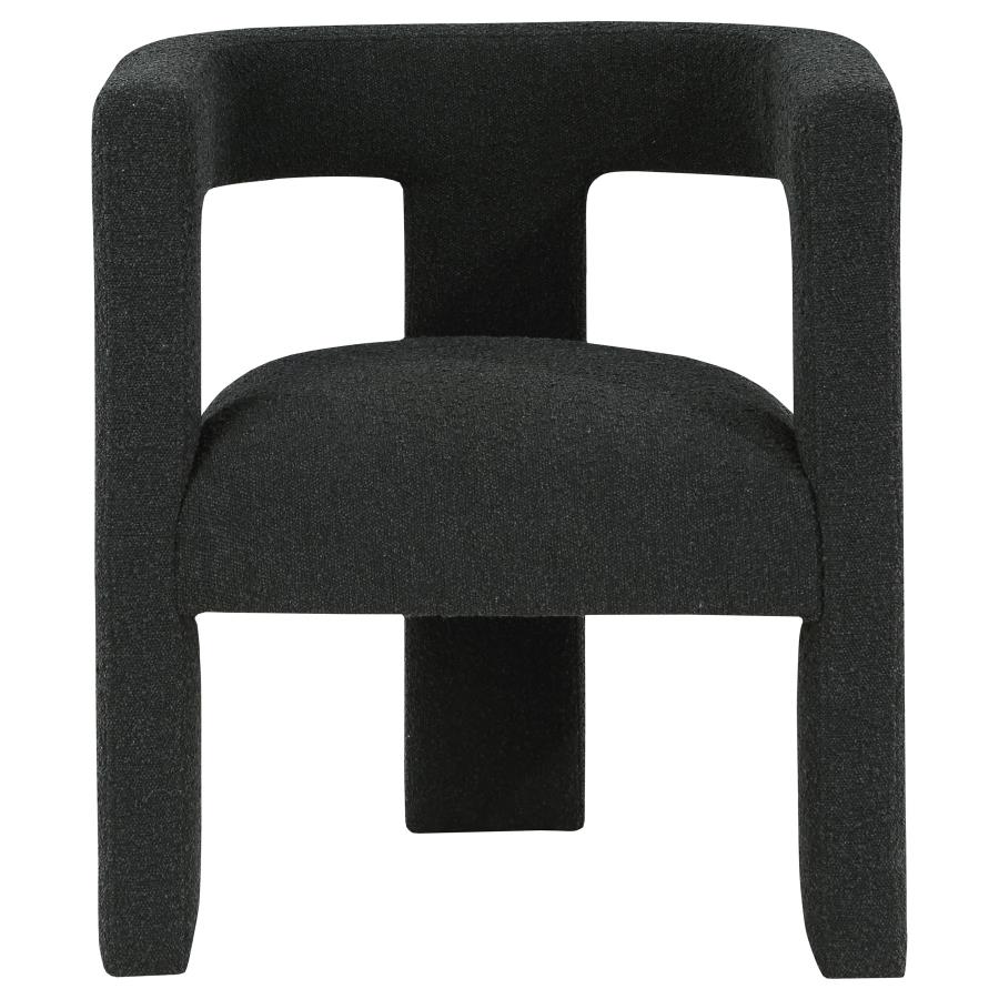 Petra Boucle Upholstered Accent Side Chair Black - 902882
