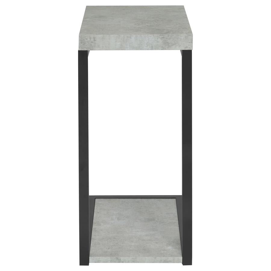 Beck Engineered Wood C-Shape Sofa Side Table Cement - 902933
