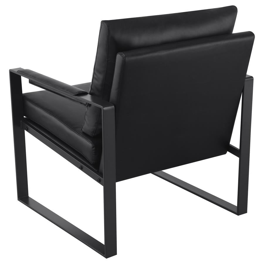 Rosalind Upholstered Track Arm Accent Chair Black - 903021