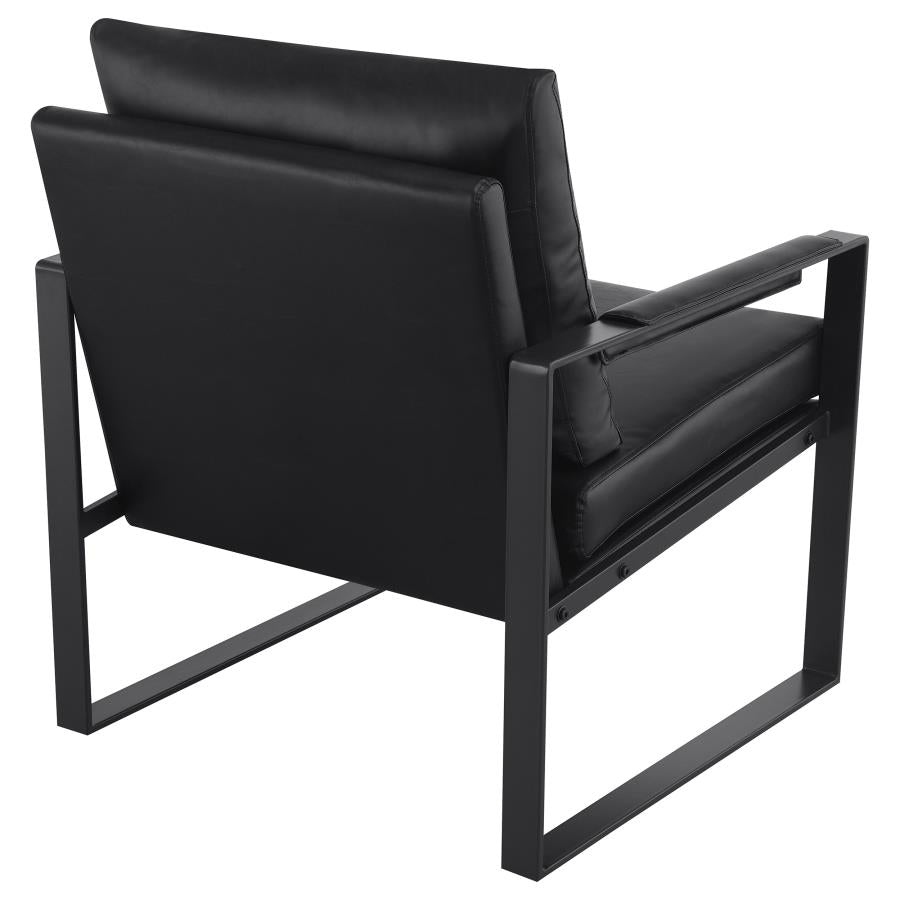 Rosalind Upholstered Track Arm Accent Chair Black - 903021