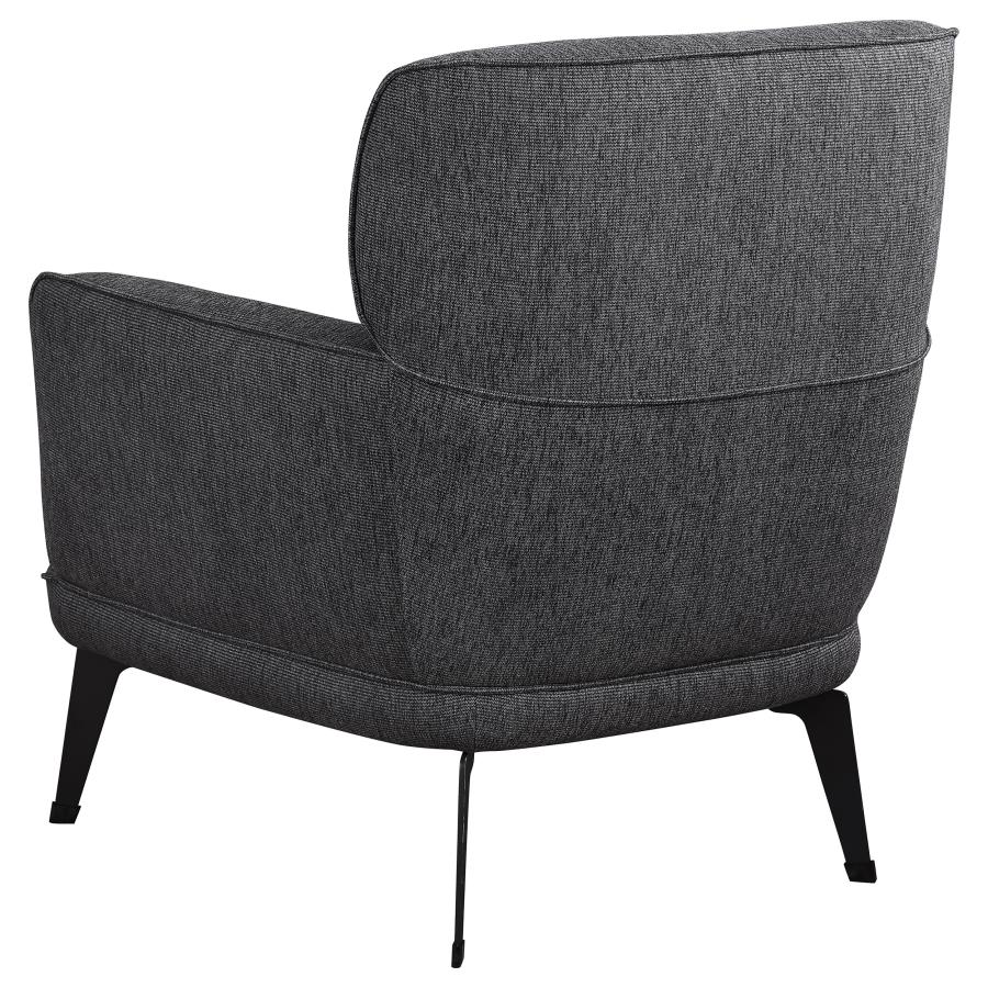 Andrea Upholstered Crecent Arm Accent Chair Grey - 903082
