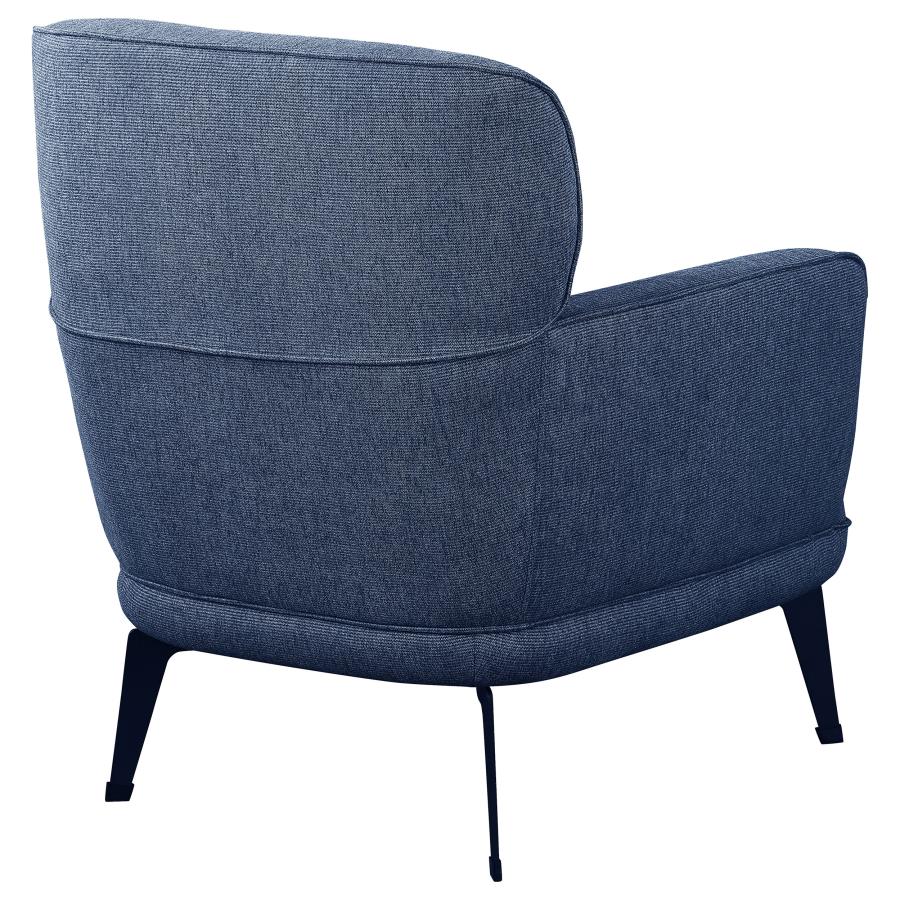 Andrea Upholstered Crecent Arm Accent Chair Blue - 903083