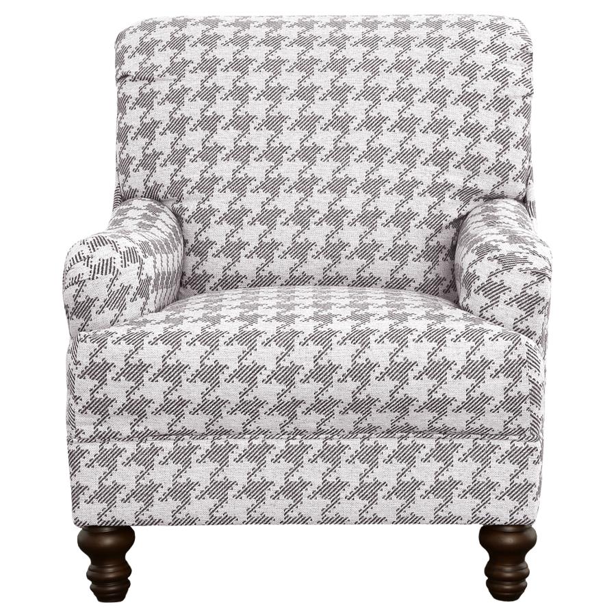 Glenn Upholstered English Arm Accent Chair Grey - 903096