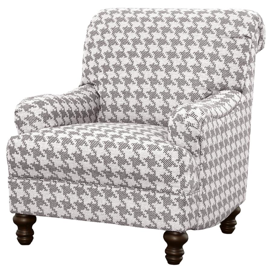 Glenn Upholstered English Arm Accent Chair Grey - 903096