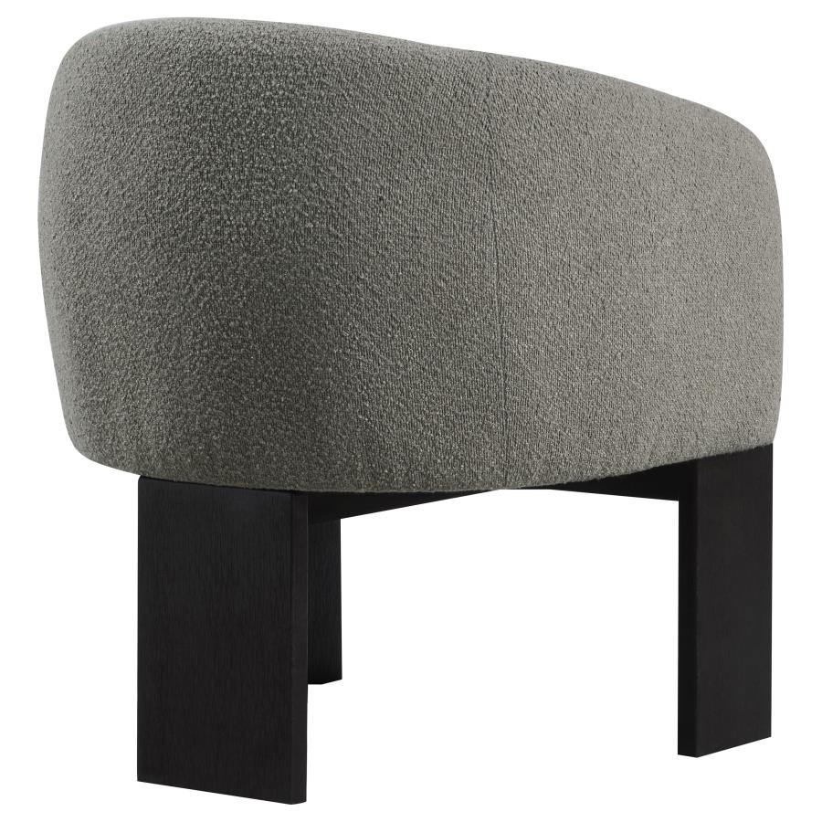 Valdez Boucle Upholstered Barrel Back Accent Chair Brown - 903166