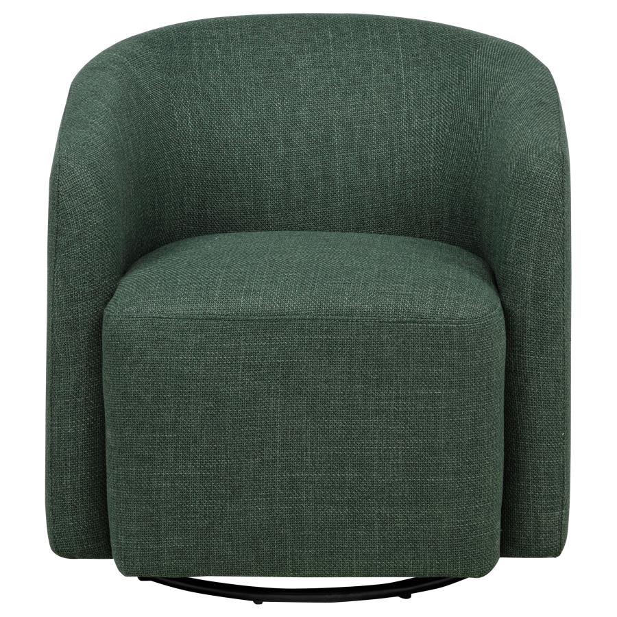 Mossbrook Fabric Upholstered Swivel Accent Chair Green - 903222