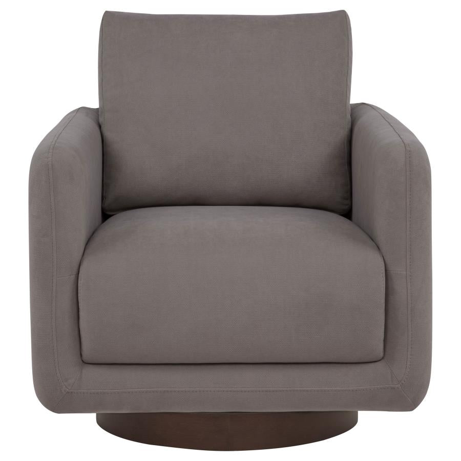 Iris Fabric Upholstered Swivel Accent Chair Stone - 903258