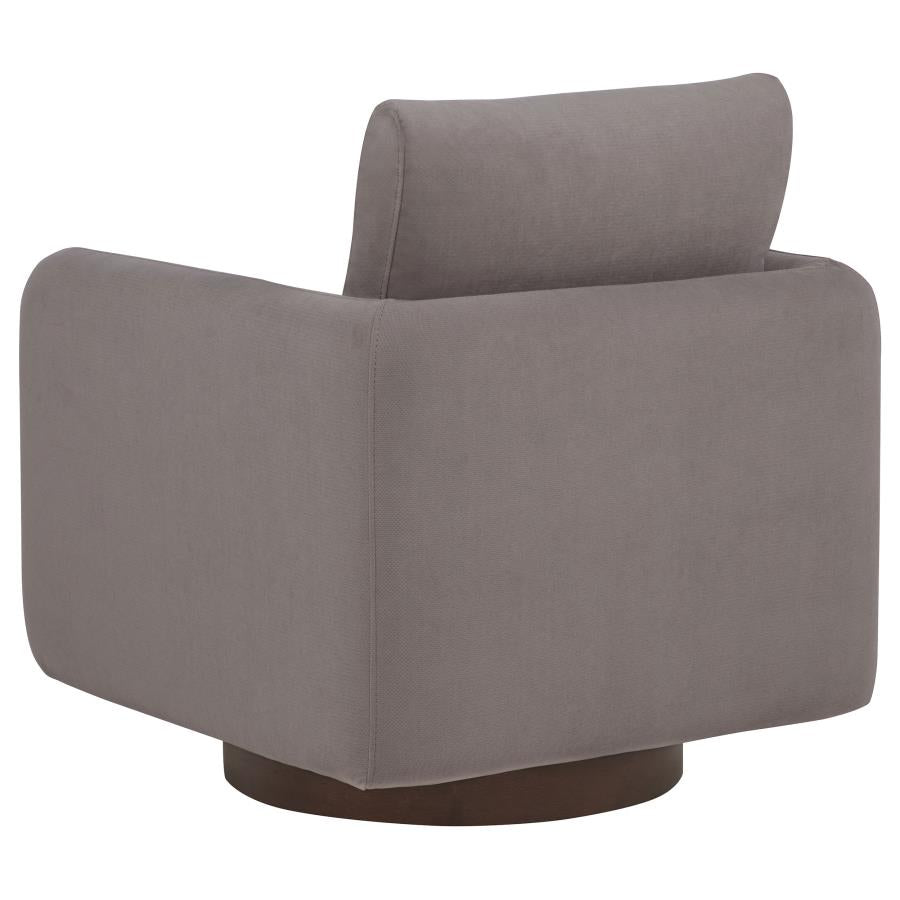 Iris Fabric Upholstered Swivel Accent Chair Stone - 903258