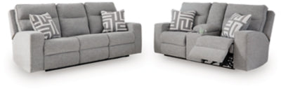 Biscoe Power Reclining Sofa and Loveseat - 90503U1