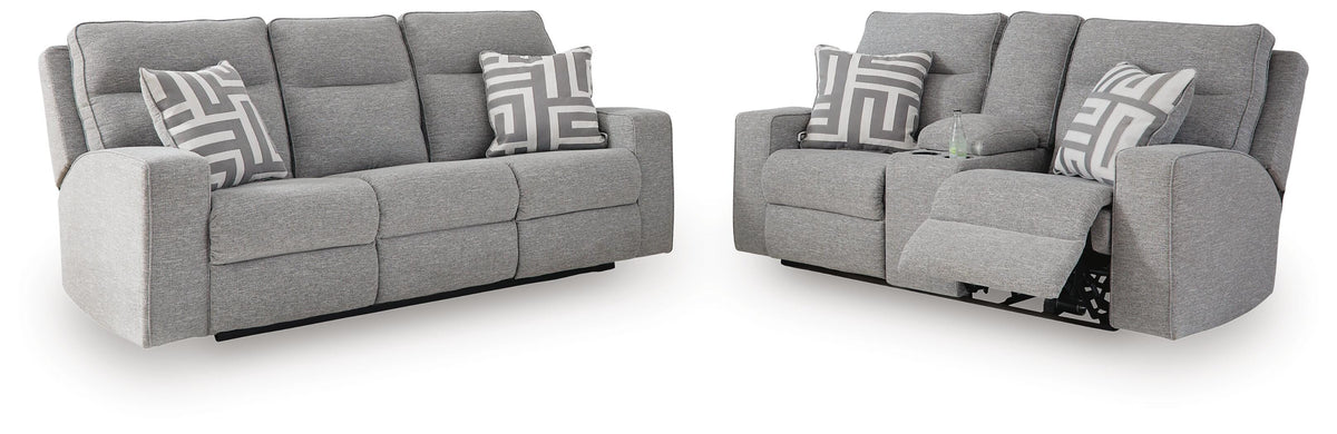 Biscoe Power Reclining Sofa and Loveseat - 90503U1