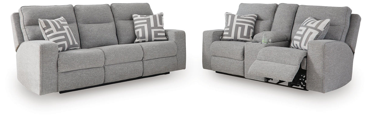 Biscoe Power Reclining Sofa and Loveseat - 90503U1