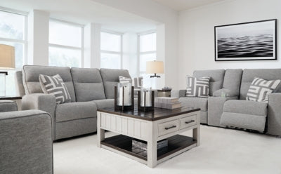 Biscoe Power Reclining Sofa and Loveseat - 90503U1
