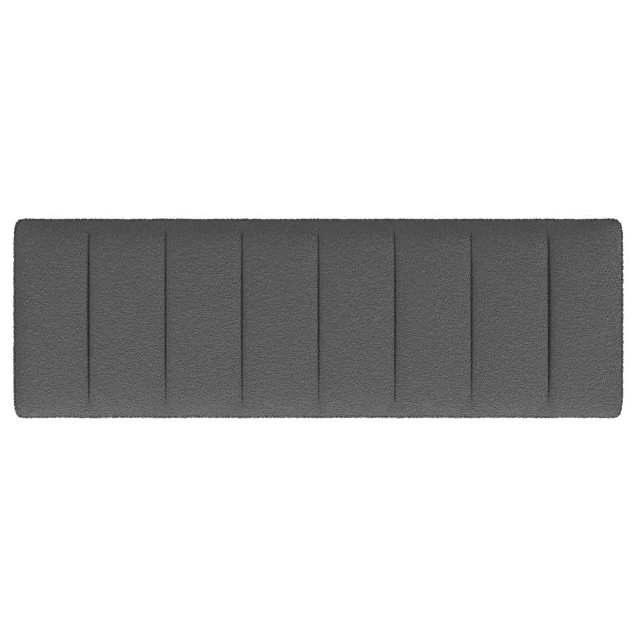 Mesa Boucle Upholstered Tufted Accent Bench Charcoal - 907516