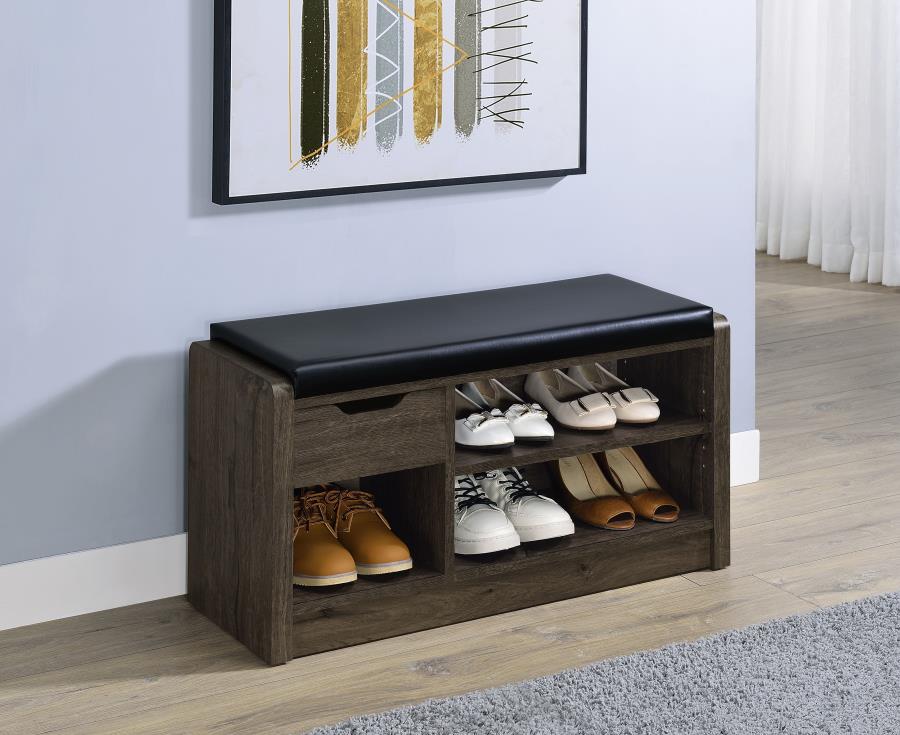 Arrington Storage Bench Smoked Oak - 910321