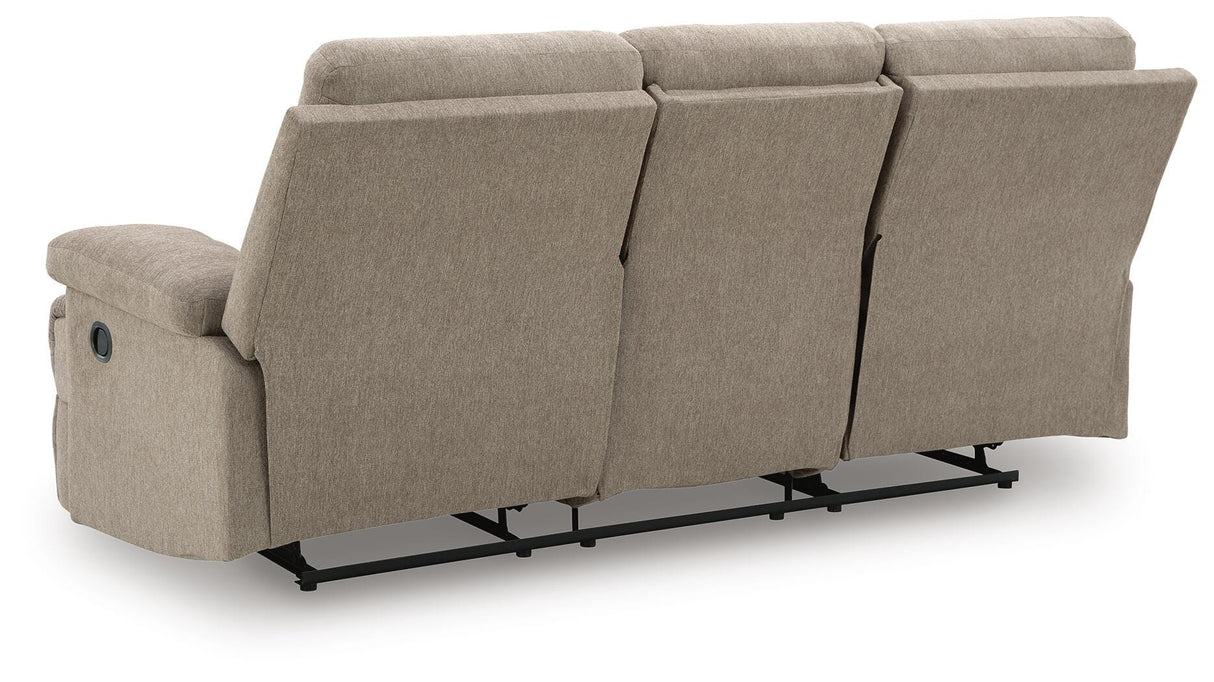 Side-Swipe Reclining Sofa with Drop Down Table - PC9140589