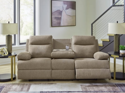 Side-Swipe Reclining Sofa with Drop Down Table - PC9140589