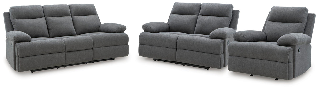 Side-Swipe Reclining Sofa, Loveseat and Recliner - PC91406U2