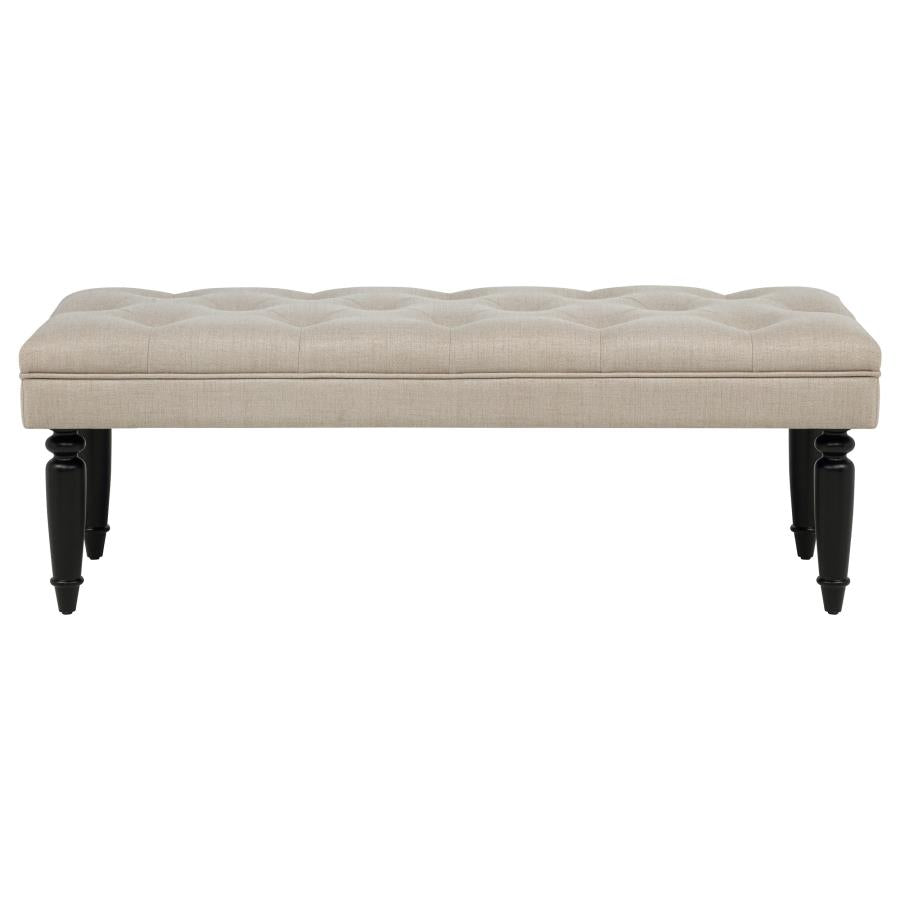 Marsha 52-inch Upholstered Entryway Accent Bench Latte - 915160