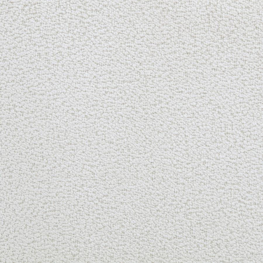 Remuda Boucle Upholstered Round Storage Ottoman Ivory - 915423