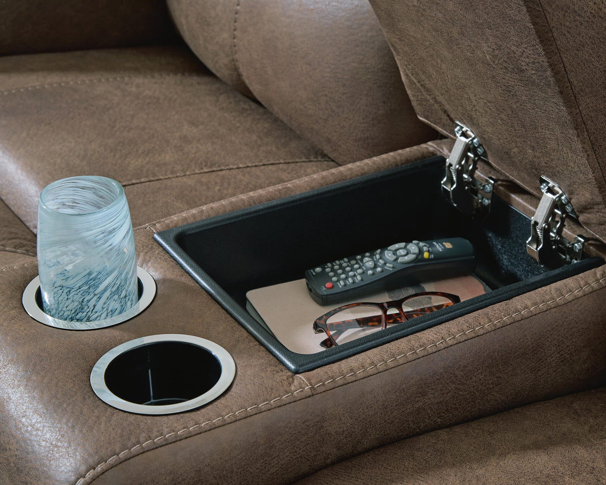 Beckley Place Power Reclining Loveseat with Console - PC9180218