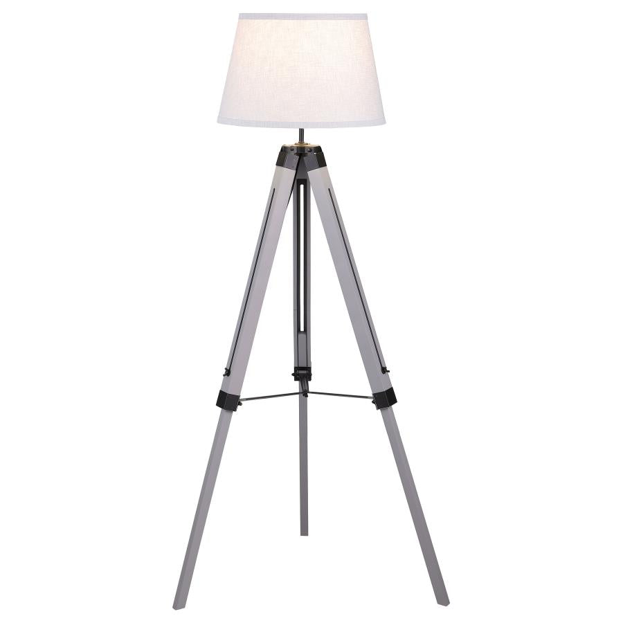 Dayton 56-inch Empire Shade Metal Tripod Floor Lamp Grey - 920212