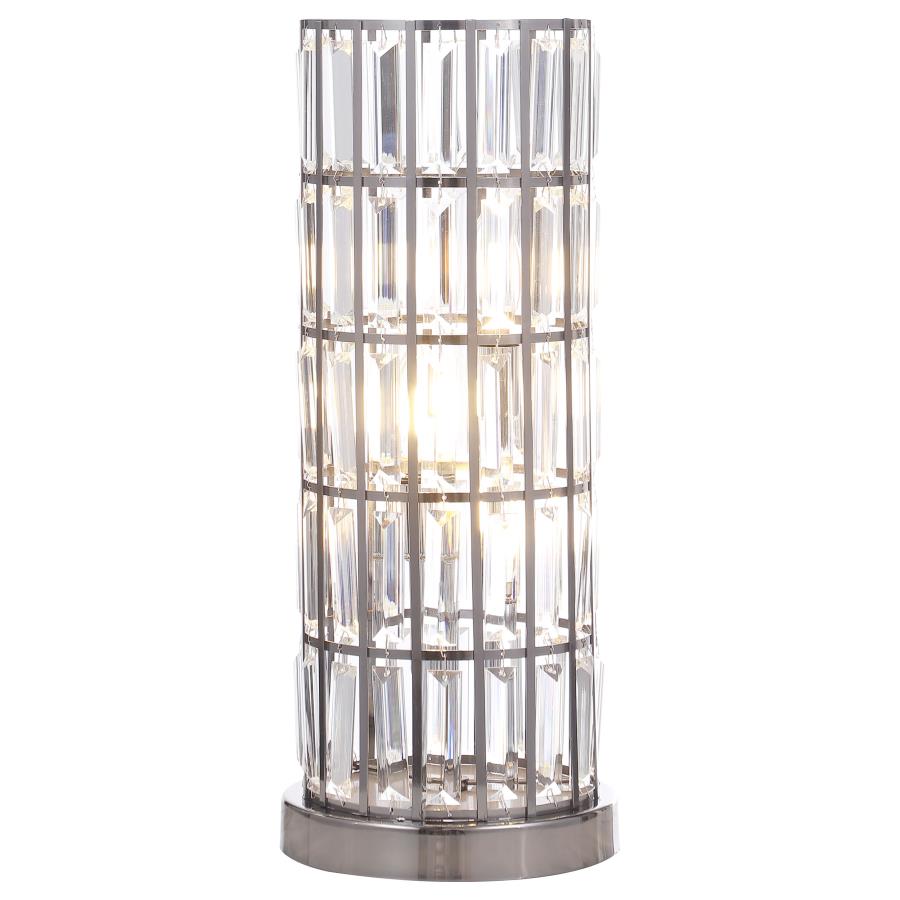 Wanda 20-inch Crystal Shade Bedside Table Lamp Black - 920234