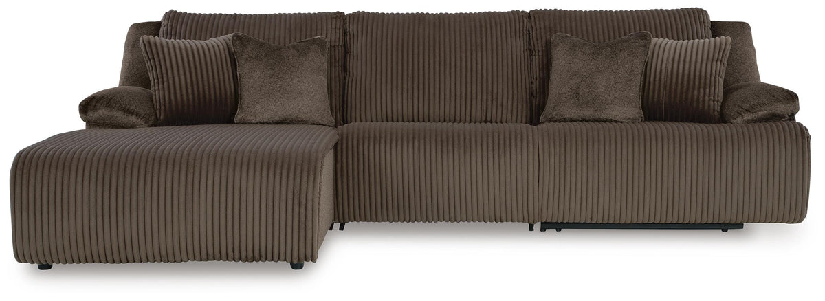 Top Tier 3-Piece Reclining Sectional Sofa Chaise - 92705S7