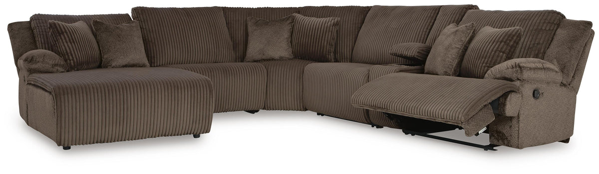 Top Tier 6-Piece Reclining Sectional with Chaise - 92705S2