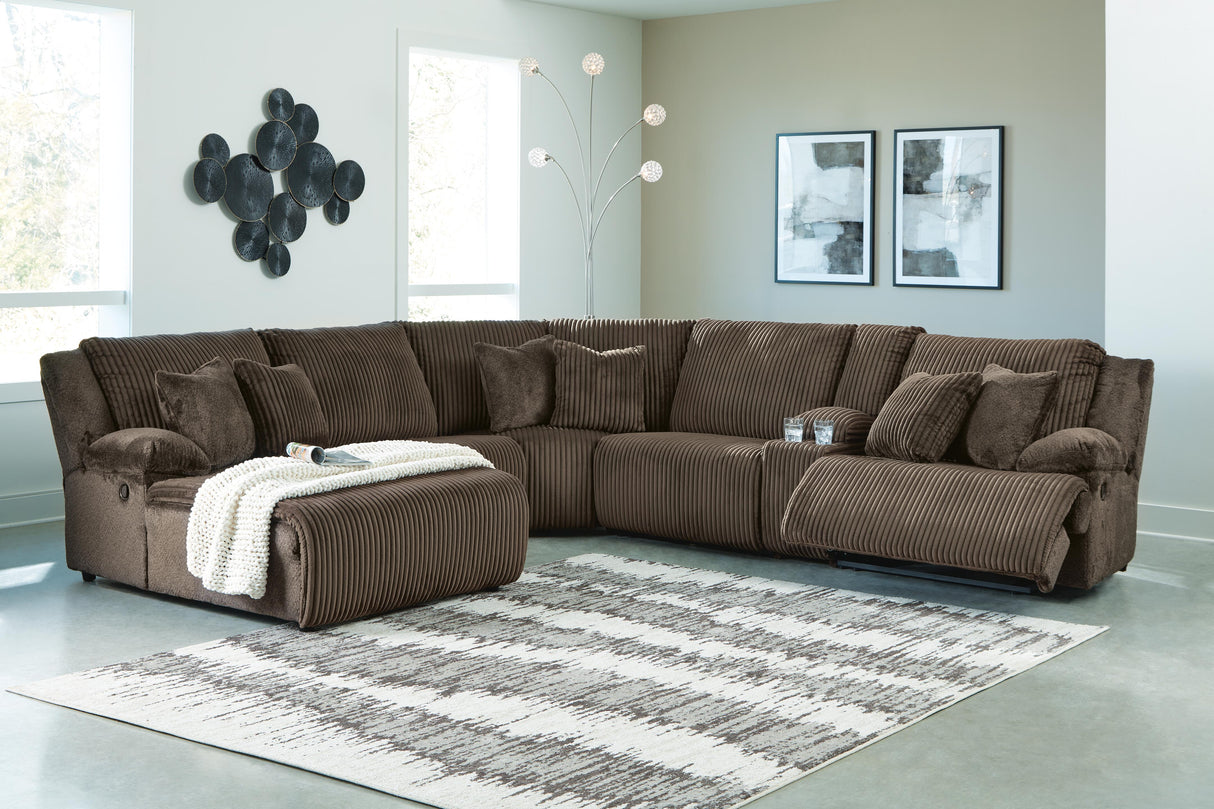 Top Tier 6-Piece Reclining Sectional with Chaise - 92705S2