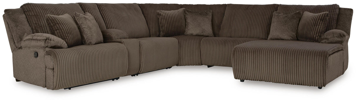 Top Tier 6-Piece Reclining Sectional with Chaise - 92705S1