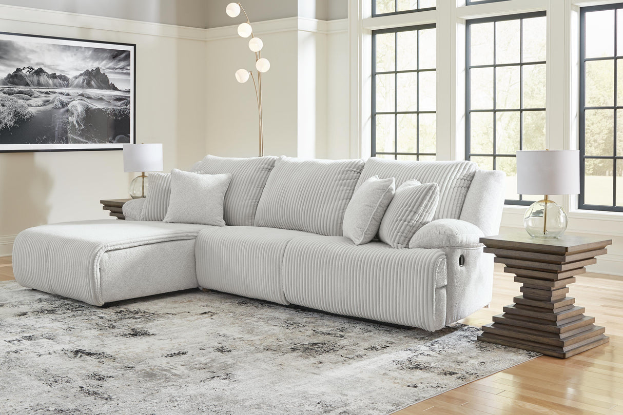 Top Tier 3-Piece Reclining Sectional Sofa Chaise - 92706S7
