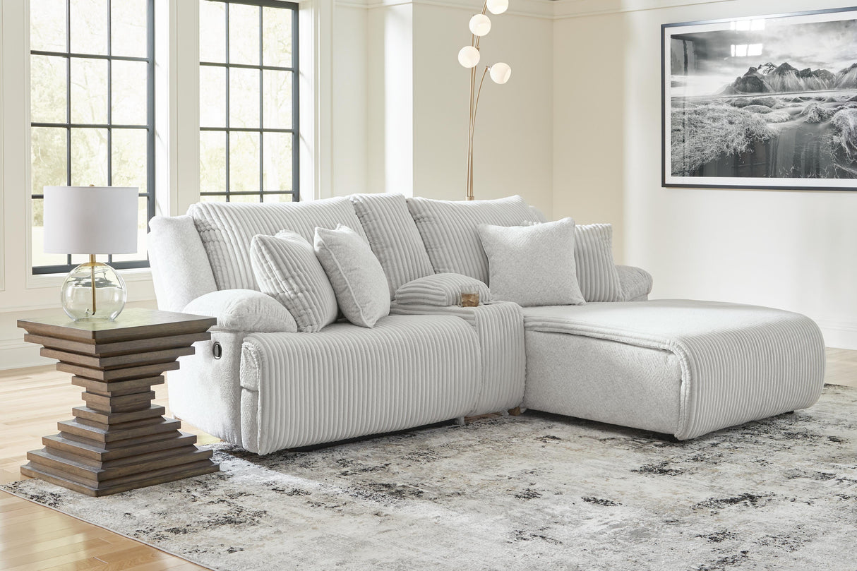 Top Tier 3-Piece Reclining Sectional Sofa with Chaise - 92706S4