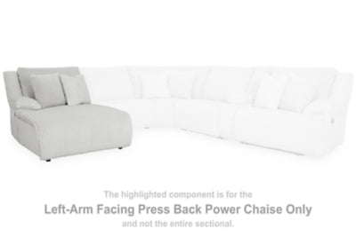 Top Tier Left-Arm Facing Power Reclining Back Chaise - 9270679