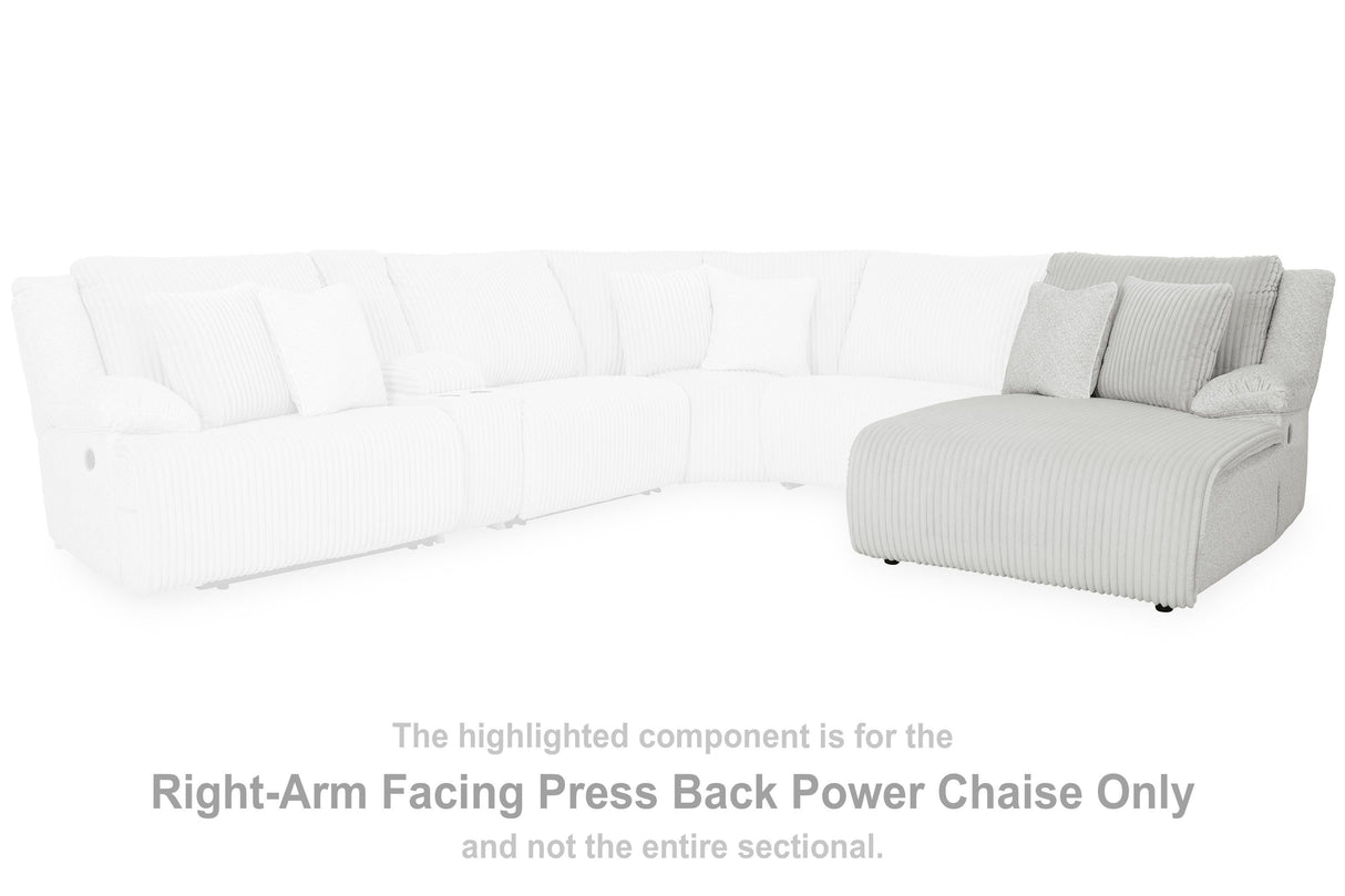 Top Tier Right-Arm Facing Power Reclining Back Chaise - 9270697