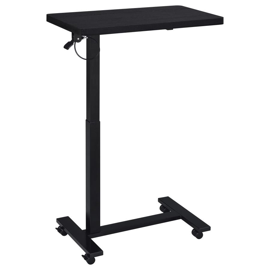Westpark Pneumatic Adjustable C-Shape Side Table with Casters Black - 930300