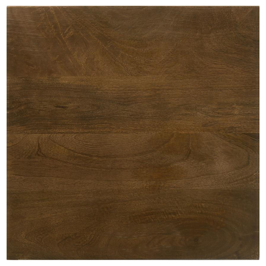Heitor Square Wood Top Accent Side Table Dark Brown - 931206