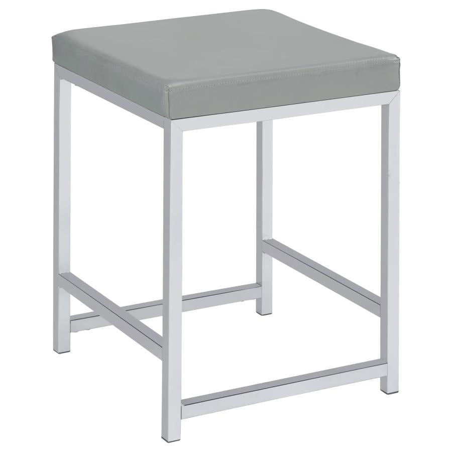 Umbridge Upholstered Square Padded Cushion Vanity Stool - 935933