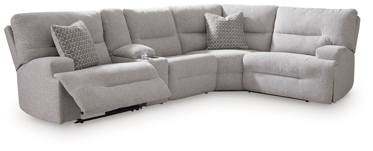 Acklen Place 5-Piece Power Reclining Sectional with Storage Console - 93605S19