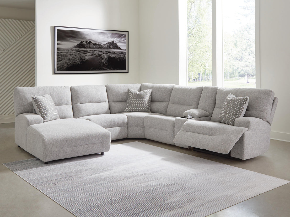 Acklen Place 6-Piece Power Reclining Sectional with Chaise - 93605S2