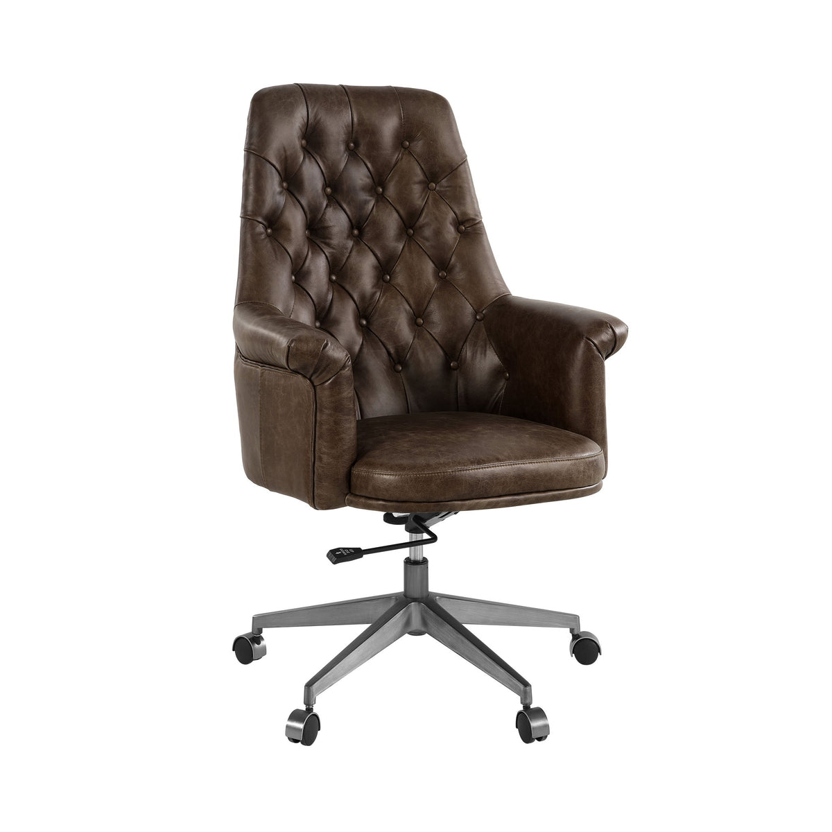 Dasan - Swivel Office Chair - Dark Brown