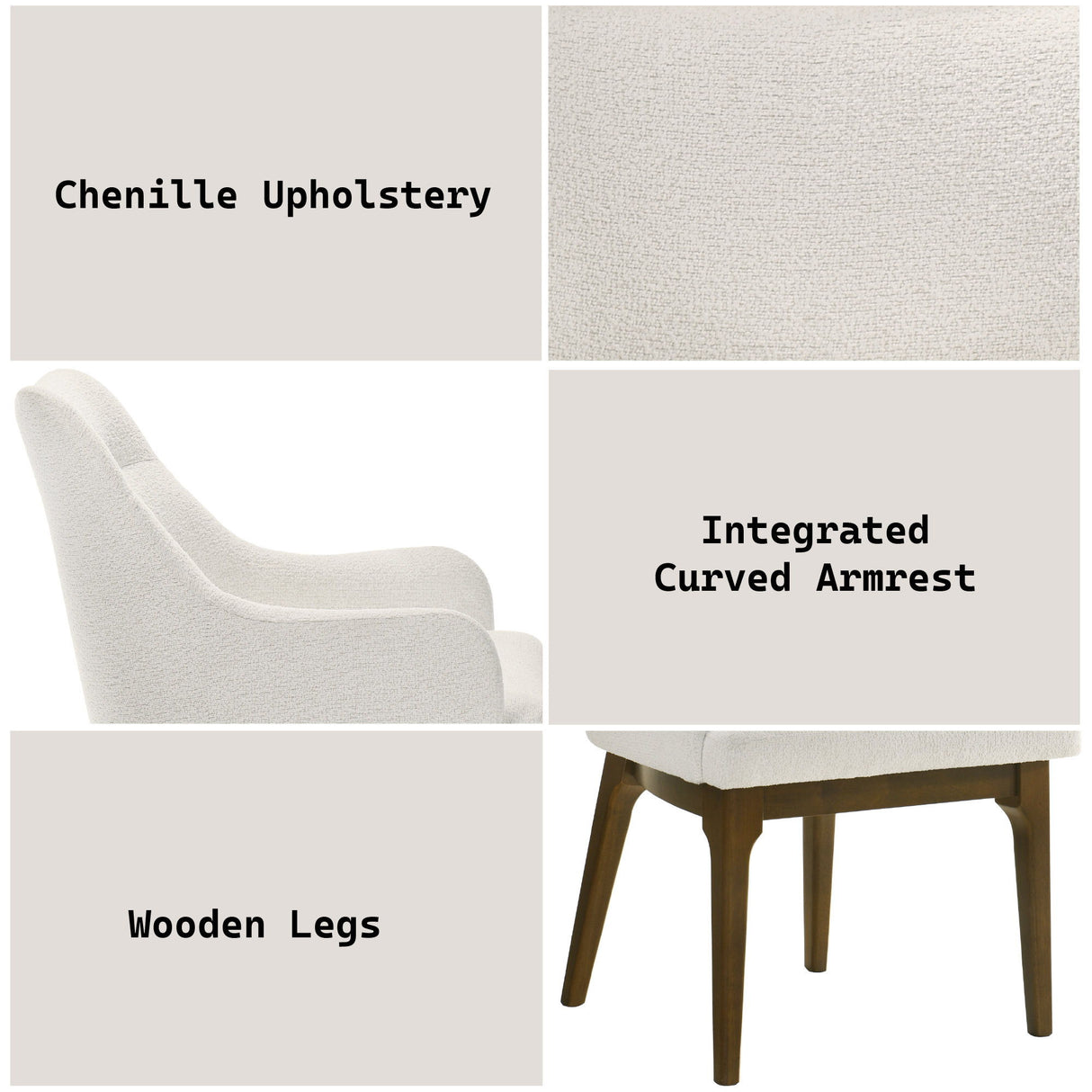 Kasha - Side Chair (Set of 2) - Beige / Oak