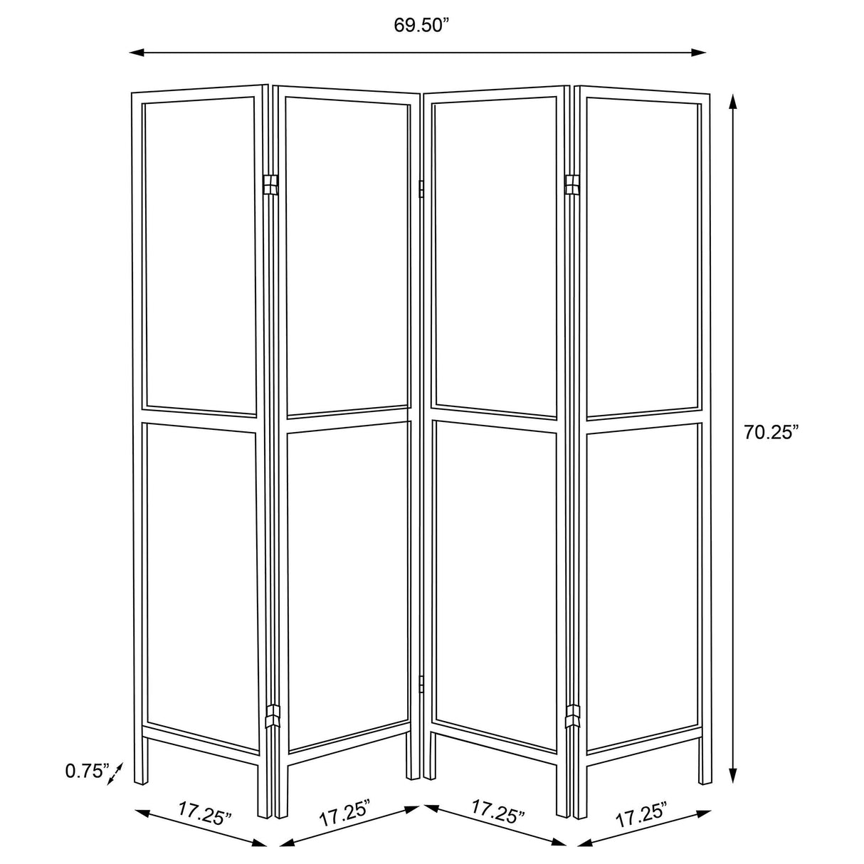 Florentin - 4 Panel Room Divider
