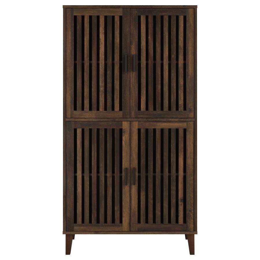 Elouise 4-door Engineered Wood Tall Accent Cabinet Dark Pine - 950335
