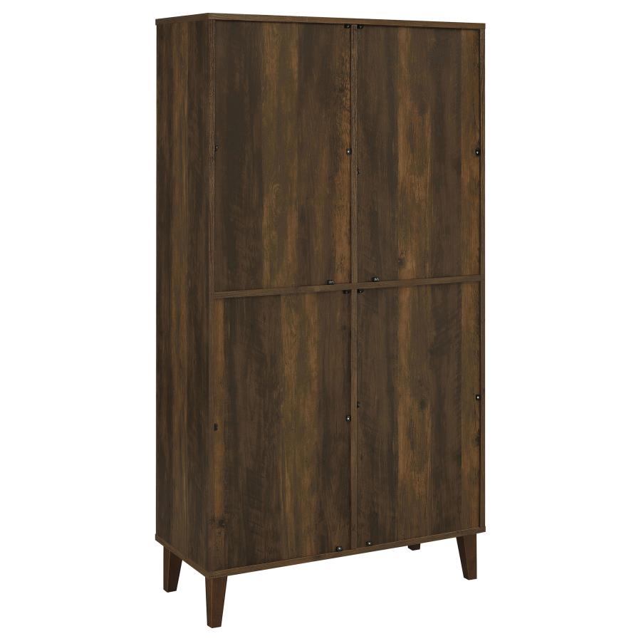 Elouise 4-door Engineered Wood Tall Accent Cabinet Dark Pine - 950335