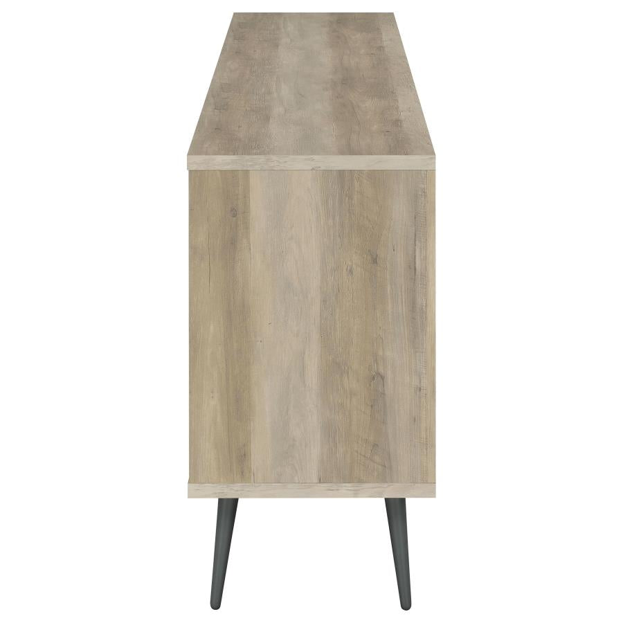 Maeve 2-door Engineered Wood Cabinet Antique Pine and Grey - 950352