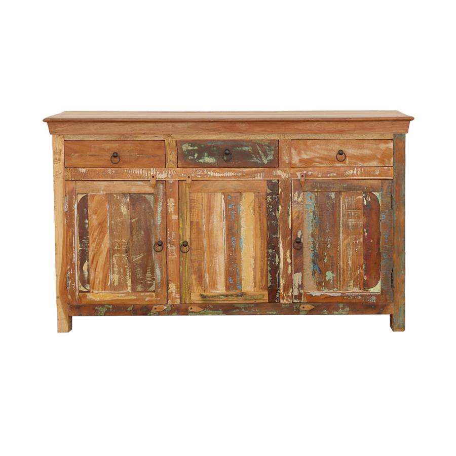 Harper 3-door Solid Reclaimed Wood Accent Cabinet Brown - 950367