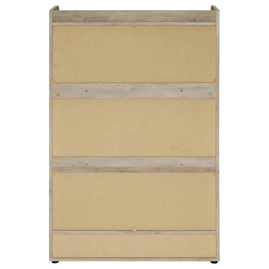 Denia 3-tier Engineered Wood Shoe Cabinet Grey - 950404